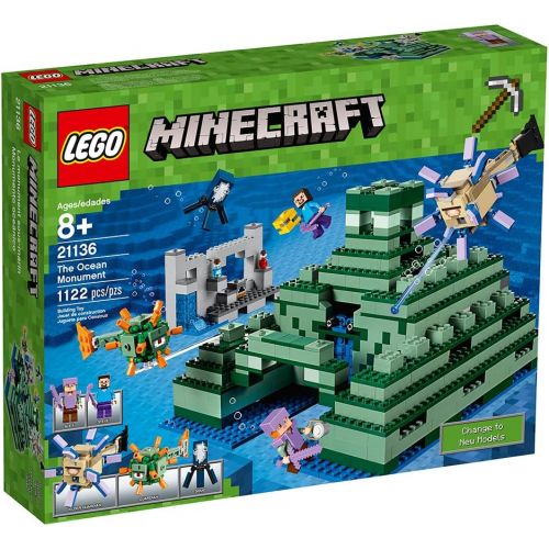  LEGO Minecraft The Ocean Monument 21136 Building Kit (1122 Piece)