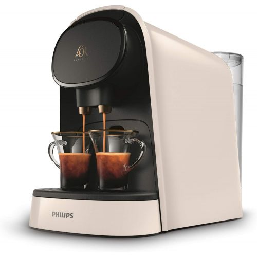 필립스 Philips Barista Coffee Maker Compatible with Single or Double Capsules 19 Bar Pressure Tank 1 Litre with Tasting Kit White