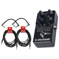 TC Electronic Dark Matter Distortion Stomp Box Effect Pedal 2/6 2/18.6 Cables