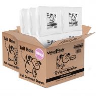 ValueWrap ValueFresh Disposable Diapers for Female Dogs, 288 Count - Full Coverage w/Tail Hole, Incontinence, Excitable Urination, Travel, Fur-Friendly Fasteners, Leak Protection, Wetness In