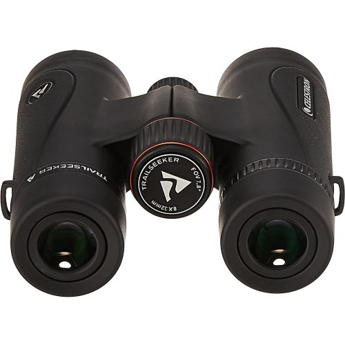 셀레스트론 [아마존베스트]Celestron  TrailSeeker 8x32 Binoculars  Fully Multi-Coated Optics  Binoculars for Adults  Phase and Dielectric Coated BaK-4 Prisms  Waterproof & Fogproof  Rubber Armored  6.
