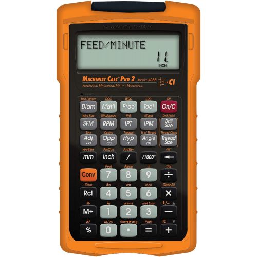  Calculated Industries 4088 Machinist Calc Pro 2 Advanced Machining Calculator Speeds and Feeds, DOC, LOC and WOC for Materials and Tool settings Machinists, Setters, Tool & Die Mak