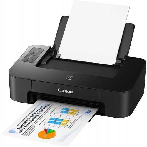 캐논 Canon PIXMA TS Series Inkjet Printer - Print Only for Home Business Office Bundle, Up to 4800x1200dpi Color Resolution - 7.7ipm Print Speed, Black - BROAG 4 Feet USB Printer Cable