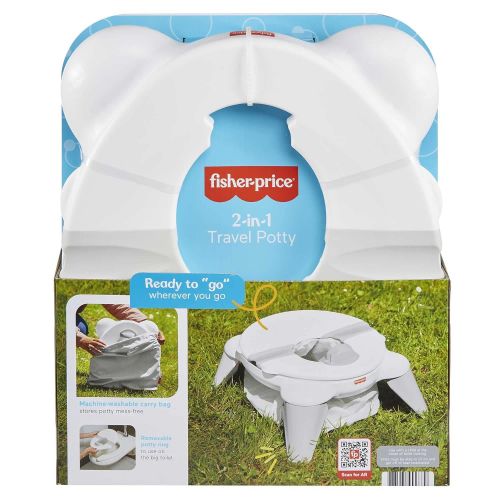  Fisher-Price 2-in-1 Travel Potty ? Portable Infant to Toddler Potty Training Toilet and Removable Potty Ring for Travel