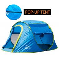 Hasika Pop-up 2 Tent an Automatic Instant Portable Beach Tent - Water-Resistant & UV Protection Sun Shelter - with Carrying Bag
