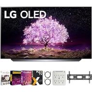 LG OLED65C1PUB 65 Inch 4K Smart OLED TV with AI ThinQ 2021 Model Bundle with Premiere Movies Streaming 2020 + 37-70 Inch TV Wall Mount + 6-Outlet Surge Adapter + 2X 6FT 4K HDMI 2.0