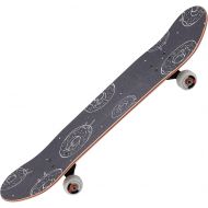 Keenso Double Kick Skate Board, Four?Wheel Double Tilt Skateboard Maple Skate Board for Beginners Teens Adults