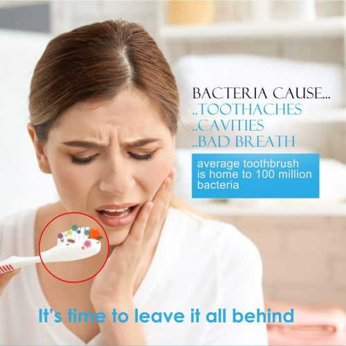  TAISHAN UV Sanitizer Toothbrush Case，Rechargeable Portable Mini Toothbrush Holder,Kills 99.9% of Germs，Fits All Toothbrushes for Electric and Manual,Safety Feature for Home and Tra