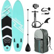 FBSPORT Premium Inflatable Stand Up Paddle Board, Yoga Board with Durable SUP Accessories & Carry Bag Wide Stance, Surf Control, Non-Slip Deck, Leash, Paddle and Pump for Youth & A