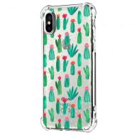 Qissy Phone Case for iPhone Xs Max, Apple iPhone Xs Case Flower Shockproof Clear TPU Silicone Bumper Gel Case for iPhone Xr (iPhone Xs Max, 8)