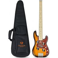 Traveler Guitar, 4-String Bass Guitar, Right, Sunburst (TB4P SB MP)