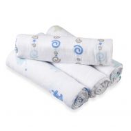 Aden by aden + anais 100% Cotton Muslin, Soft, Jungle Jive Swaddle Plus Blankets, (Pack of 4)