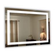 Mirrors and Marble LED Front-Lighted Bathroom Vanity Mirror: 48 Wide x 36 Tall - Commercial Grade - Rectangular - Wall-Mounted