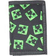Minecraft Creeper Pattern Nylon Tri-Fold Wallet Multi-Colored Licensed