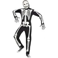 Party City Glow in The Dark X-Ray Skeleton Halloween Costume for Adults, Standard, Includes Jumpsuit, Mask and Gloves