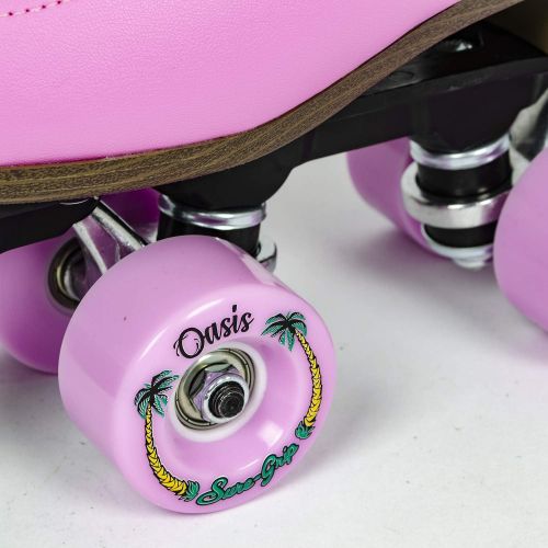  Sure-Grip Pink Passion Oasis Outdoor Roller Skates