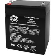AJC Battery Compatible with Panasonic LC-R125P 12V 5Ah Emergency Light Battery