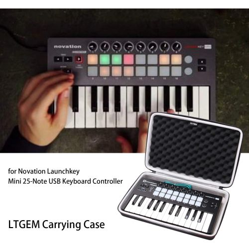 [아마존베스트]LTGEM EVA Hard Case for Novation Launchkey Mini 25-Note USB Keyboard MK2 Controller - Travel Protective Carrying Storage Bag