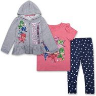 PJ Masks Toddler Girls Set - Catboy, Gekko & Owlette - Owlette Hoodie, T-Shirt & Sweatpants Set