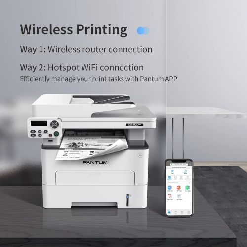  Pantum M7102DW Laser Printer Scanner Copier 3 in 1, Wireless Connectivity and Auto Two-Sided Printing with 1 Year Warranty, 35 Pages Per Minute (V6W81B)