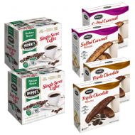 Nonnis Nonni’s Coffee and Milk Chocolate Biscotti Collection Featuring Italian Roast Single-Serve K-cup...