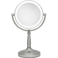 Zadro 10X/1X Magnification Dual-Sided Vanity Mirror, Satin Nickel
