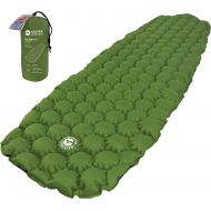 ECOTEK Outdoors Hybern8 Ultralight Inflatable Sleeping Pad with Contoured FlexCell Honeycomb Design - Easy to Inflate, Comfortable, Lightweight, Durable, and Hammock Approved [Ever
