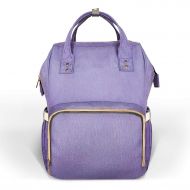 INDerua Baby Diaper Bag Fashion Mummy Maternity Nappy Bag Large Capacity Baby Bag Travel Backpack Designer Nursing Bag,Purple