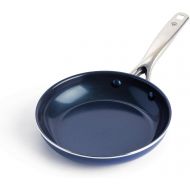 Blue Diamond Cookware Diamond Infused Ceramic Nonstick 8 Frying Pan Skillet, PFAS-Free, Dishwasher Safe, Oven Safe, Blue
