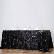 Efavormart.com Efavormart 90X156 Champagne Premium Big Payette Sparkly Sequin Rectangle Tablecloth for Wedding Party Kitchen Dining Catering