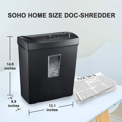  bonsaii Paper Shredder for Home Use, 12 Sheet Crosscut Shredder for Home Office with Jam Proof and Overheated Protection, Shreds Document/Credit Card/Staples/Clips, ETL Certificati