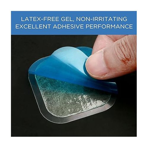  Tens Gel Pads Refills Compatible with Omron Heat Pain Pro PM311, 12 Pairs/24Pcs Electrode Gel Pads, Self-Adhesive