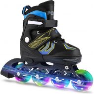 Weskate Adjustable Inline Skates for Kids and Adults Roller Women Blades with Light Up Wheels for Girls Boy Beginner Blades Roller Skates for Outdoor and Indoor