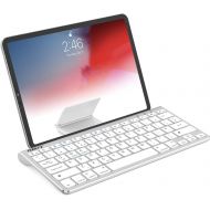 [아마존베스트]Nulaxy KM13 Bluetooth Keyboard with Sliding Stand Compatible with Apple iPad iPhone Samsung Android Windows Tablets Phones - Silver