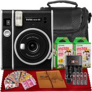 Fujifilm Instax Mini 40 Instant Film Camera with 40 Sheets Instant Mini Film, AA Batteries, Battery Charger, Frames, Stickers & Photo Album in Deluxe Accessories Bundle Perfect for