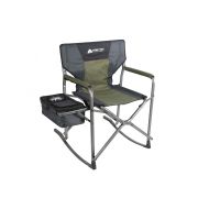 Helinox Strong,Durable,Foldable and Comfortable Ozark Trail Bull Creek Rocking Director Chair,Ideal for a Weekend of Camping,Sports Events or Just Relaxing in Backyard or Patio,Green