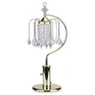 ORE International 715G 27-Inch Height Gold Table Lamp with Crystal-Inspired Shade