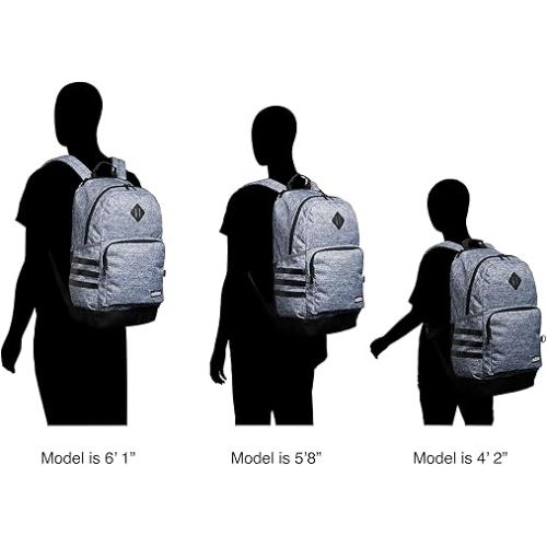 아디다스 adidas Classic 3S 4 Backpack, Black/White, One Size