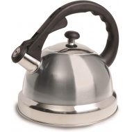 [아마존베스트]Mr. Coffee Mr Coffee Claredale Whistling Tea Kettle, 2.2-Quart, Brushed Stainless Steel