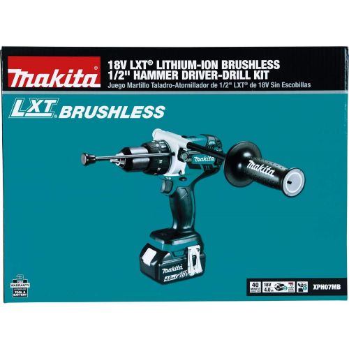  [아마존베스트]Makita XPH07MB 18V LXT BL Hammer Drill Kit