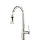 Danze D454411SS Selene Single Handle Pull-Down Kitchen Faucet with SnapBack Retraction, Stainless Steel