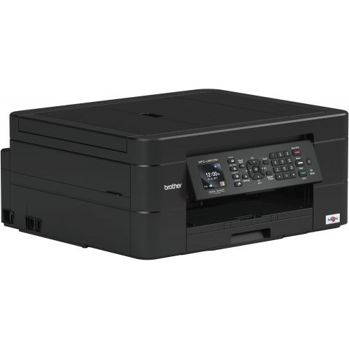 브라더 Brother Wireless All-in-One Inkjet Printer, MFC-J491DW, Multi-function Color Printer, Duplex Printing, Mobile Printing,Amazon Dash Replenishment Enabled, Black, 8.5 (MFCJ491DW)