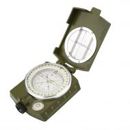 AOFAR Forfar Military Compass, Multifunction Professional Military Army Metal Sighting Compass with Inclinometer, Waterproof for Outdoor Hiking Camping