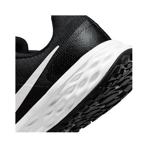 나이키 Nike Men's Revolution 6 NN 4E, Black/White-Iron Grey, Size 12
