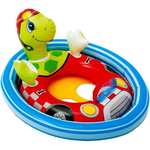 인텍스 Intex Inflatable See Me Sit Pool Ride for Age 3-4 (Turtle)