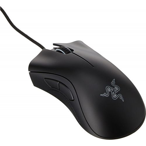 레이저 [아마존베스트]Razer DeathAdder Essential Gaming Mouse: 6400 DPI Optical Sensor - 5 Programmable Buttons - Mechanical Switches - Rubber Side Grips - Classic Black