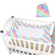 Sylfairy Baby Hammock for Crib, Mimics Womb, Breathable Supportive Mesh Newborn Bassinet Safe Buckle Hammocks Bed with Portable Gift Bag for Newborn Baby Shower Gifts Bassinet Hamm