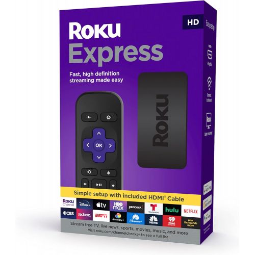  [아마존베스트]Roku Express | HD Streaming Media Player with High Speed HDMI Cable and Simple Remote
