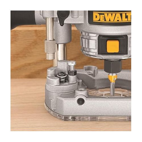  DEWALT Router Fixed/Plunge Base Kit, Variable Speed, 1.25-HP Max Torque (DWP611PK)