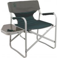 콜맨Coleman Outpost Breeze Portable Folding Deck Chair with Side Table